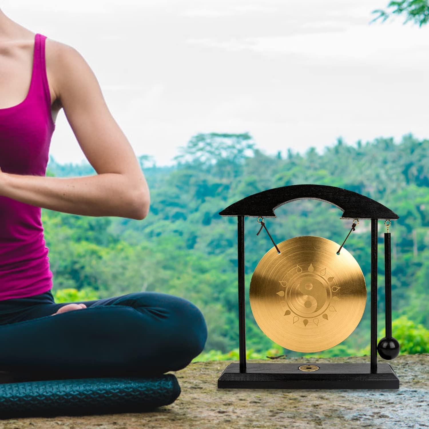 Gong de Feng Shui Taiji Cafolo de Bronce 23x19 cm para Meditación