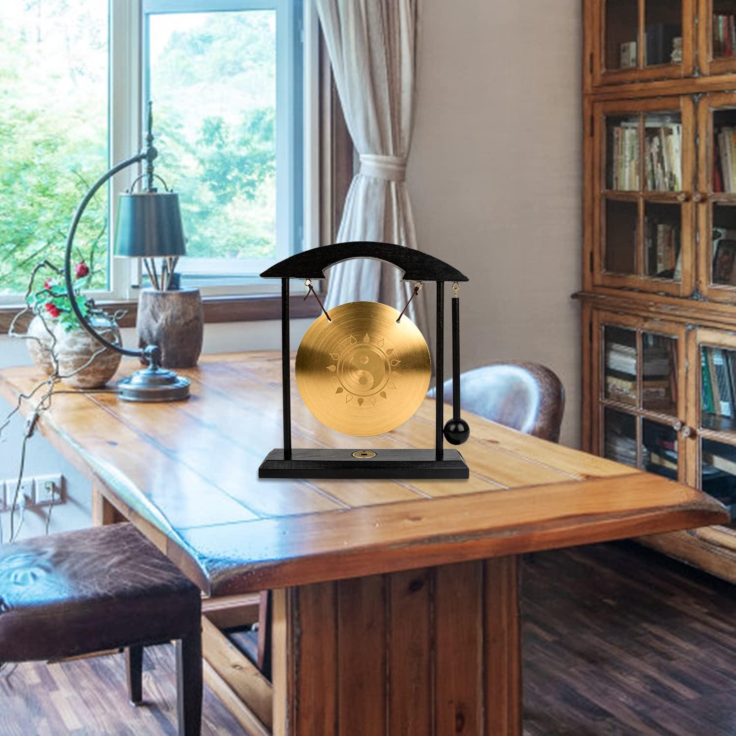 Gong de Feng Shui Taiji Cafolo de Bronce 23x19 cm para Meditación