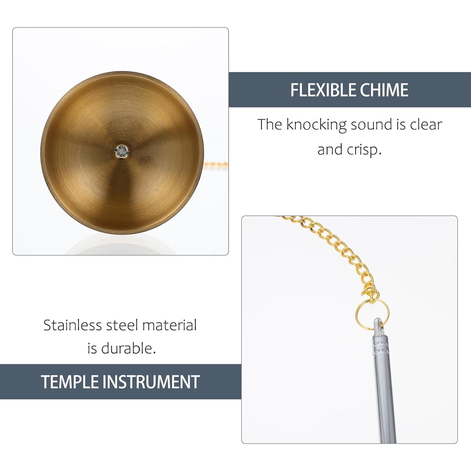 Campana Tibetana VOSAREA Tingsha 15x5.5 cm para Meditación