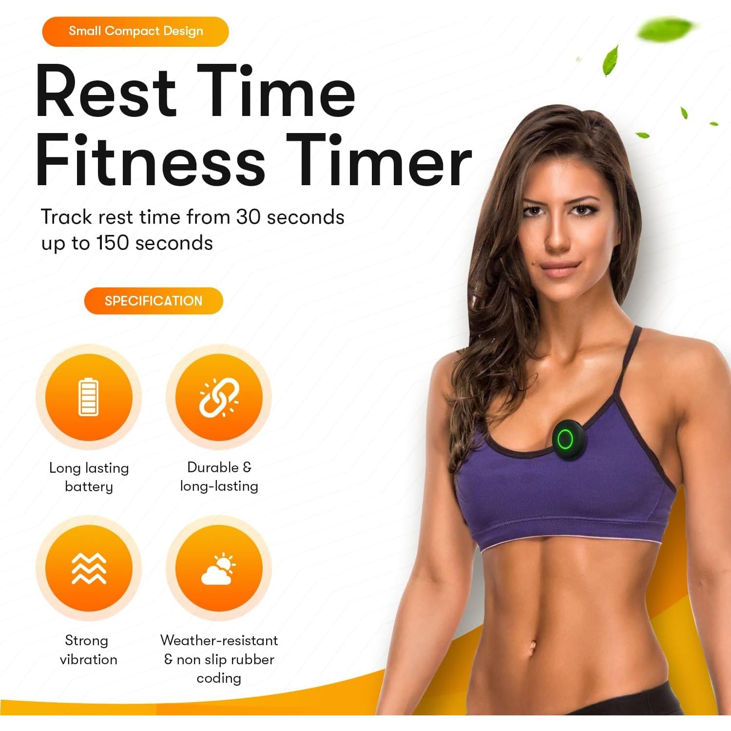 Temporizador de Fitness Time Me 3.0 - Cronómetro Vibrante Compacto