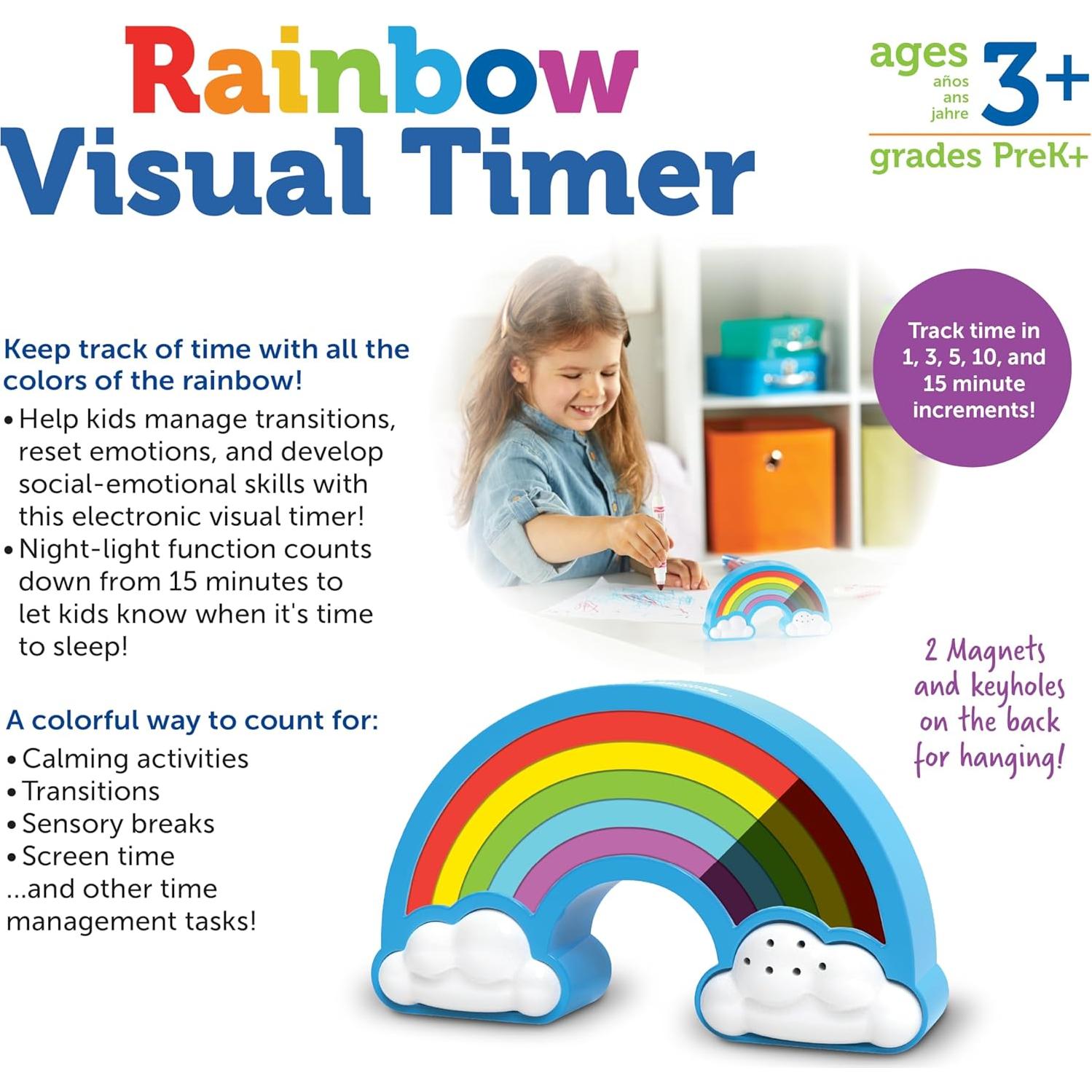Temporizador Visual Arcoíris Learning Resources 1-15 min