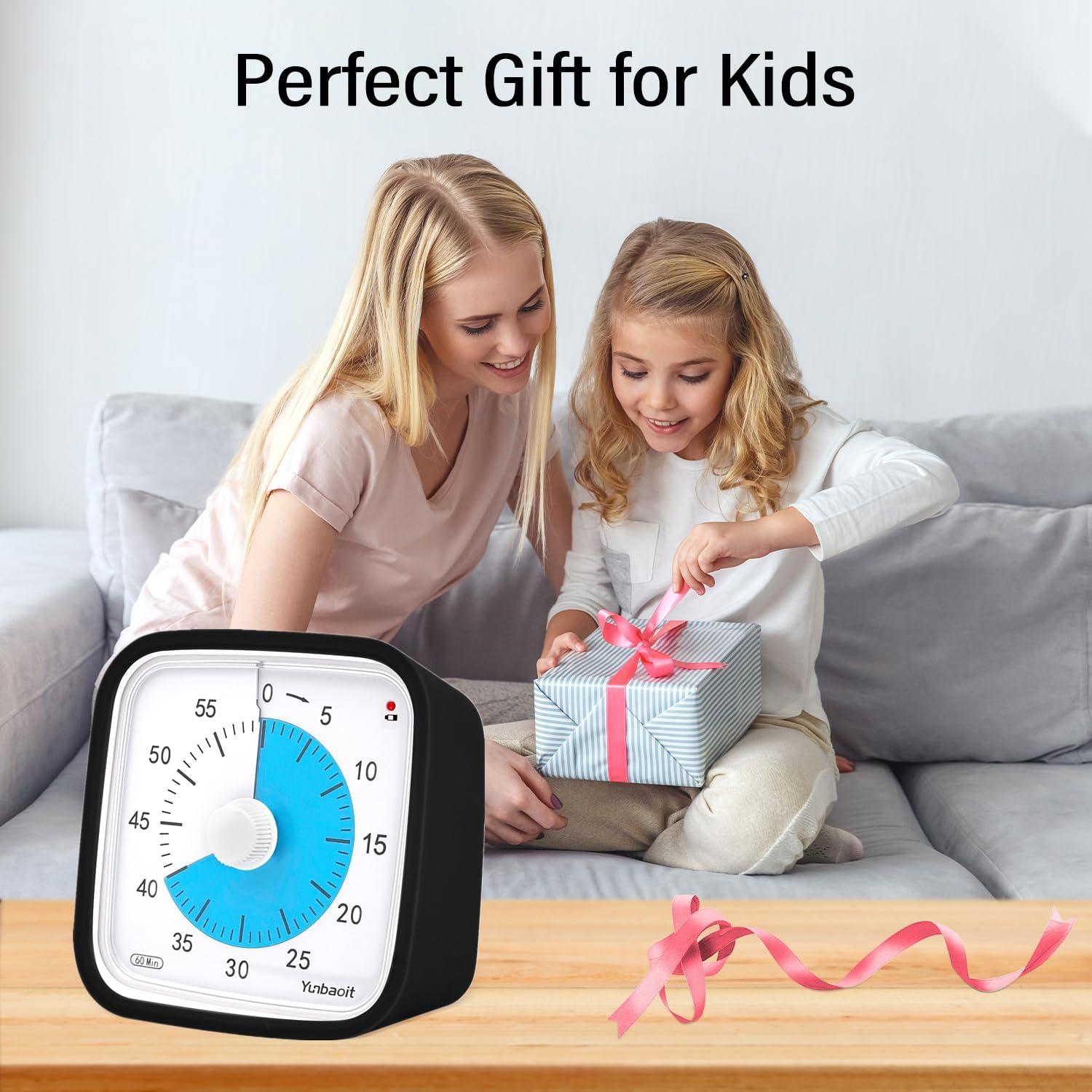 Temporizador Visual Silencioso Yunbaoit VT01 60 Minutos Negro Azul