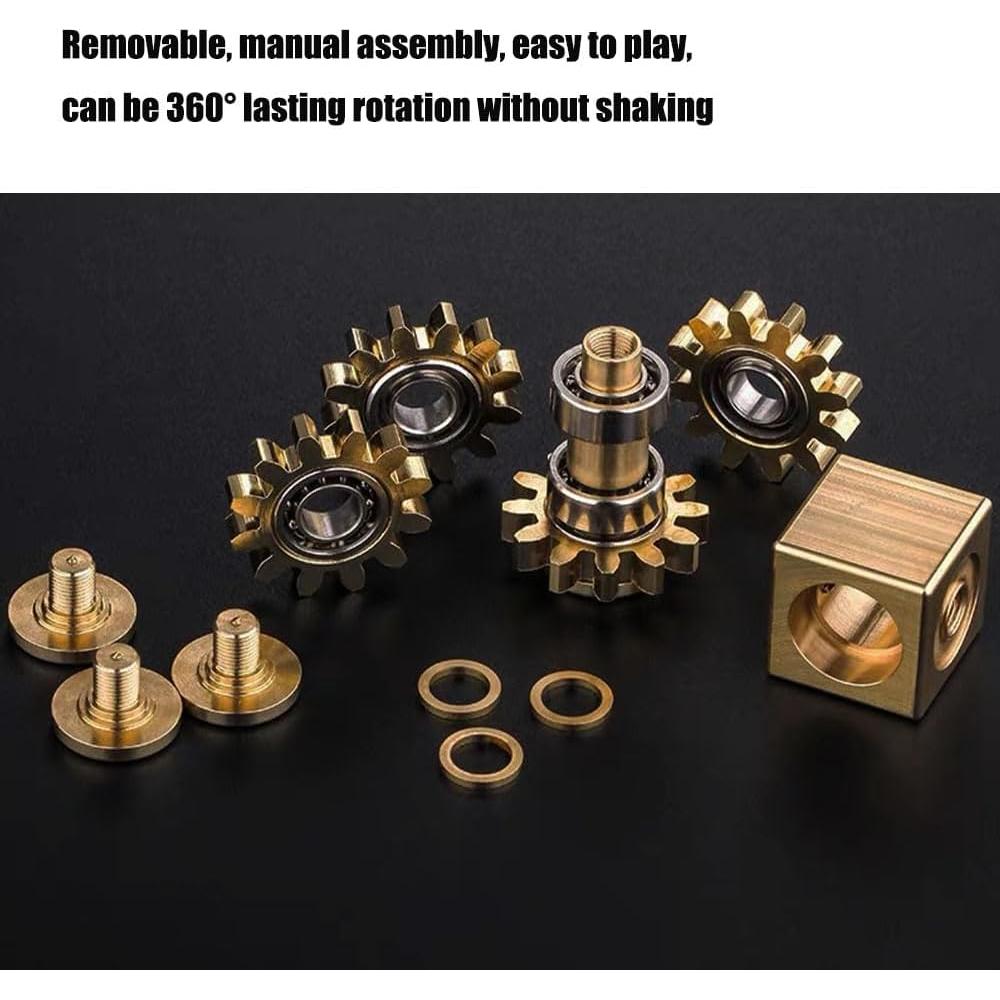 Cubo Antiestrés de Bronce LXNIEPAN para Meditación y TDAH