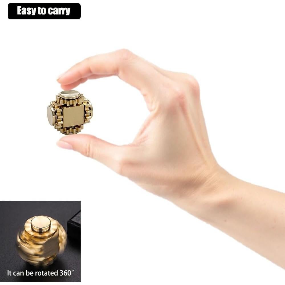 Cubo Antiestrés de Bronce LXNIEPAN para Meditación y TDAH