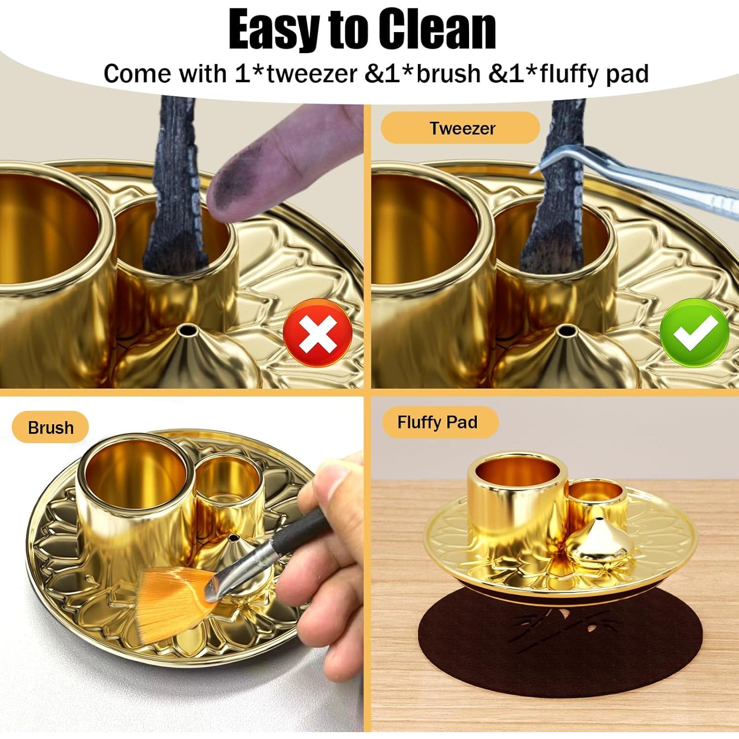 Soporte de Incienso 4 en 1 SON4SUN Cerámica Oro