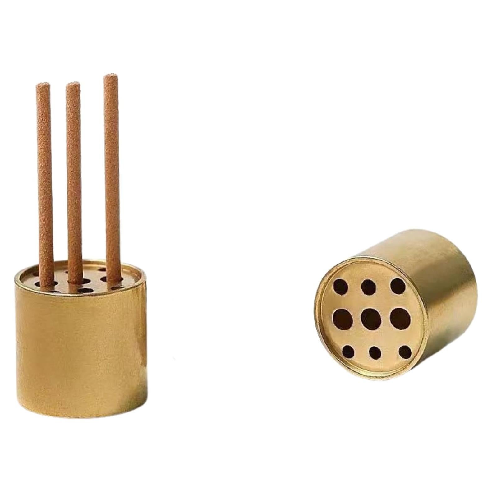 Soporte de Incienso CUTEZING de Latón con 9 Agujeros