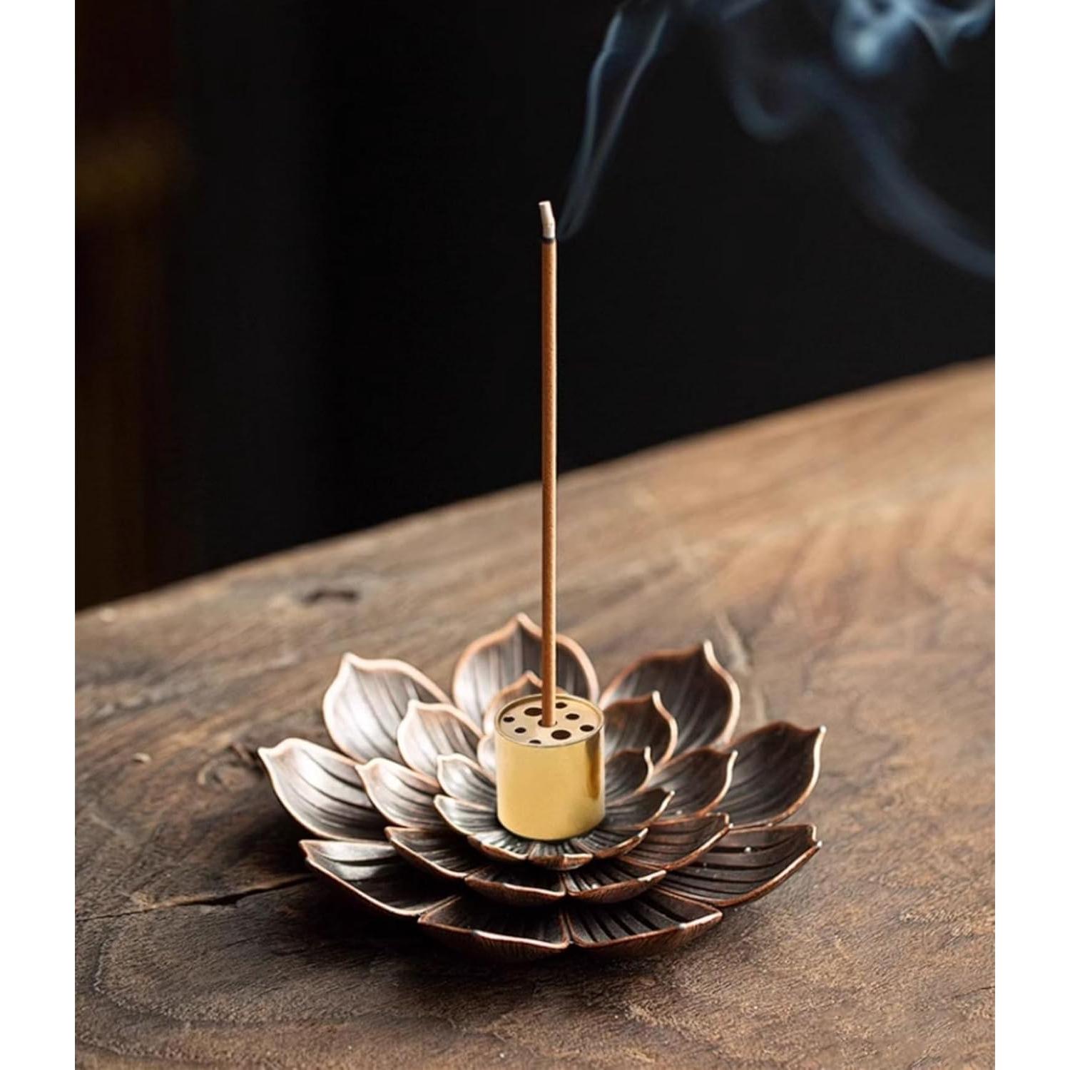 Soporte de Incienso CUTEZING de Latón con 9 Agujeros