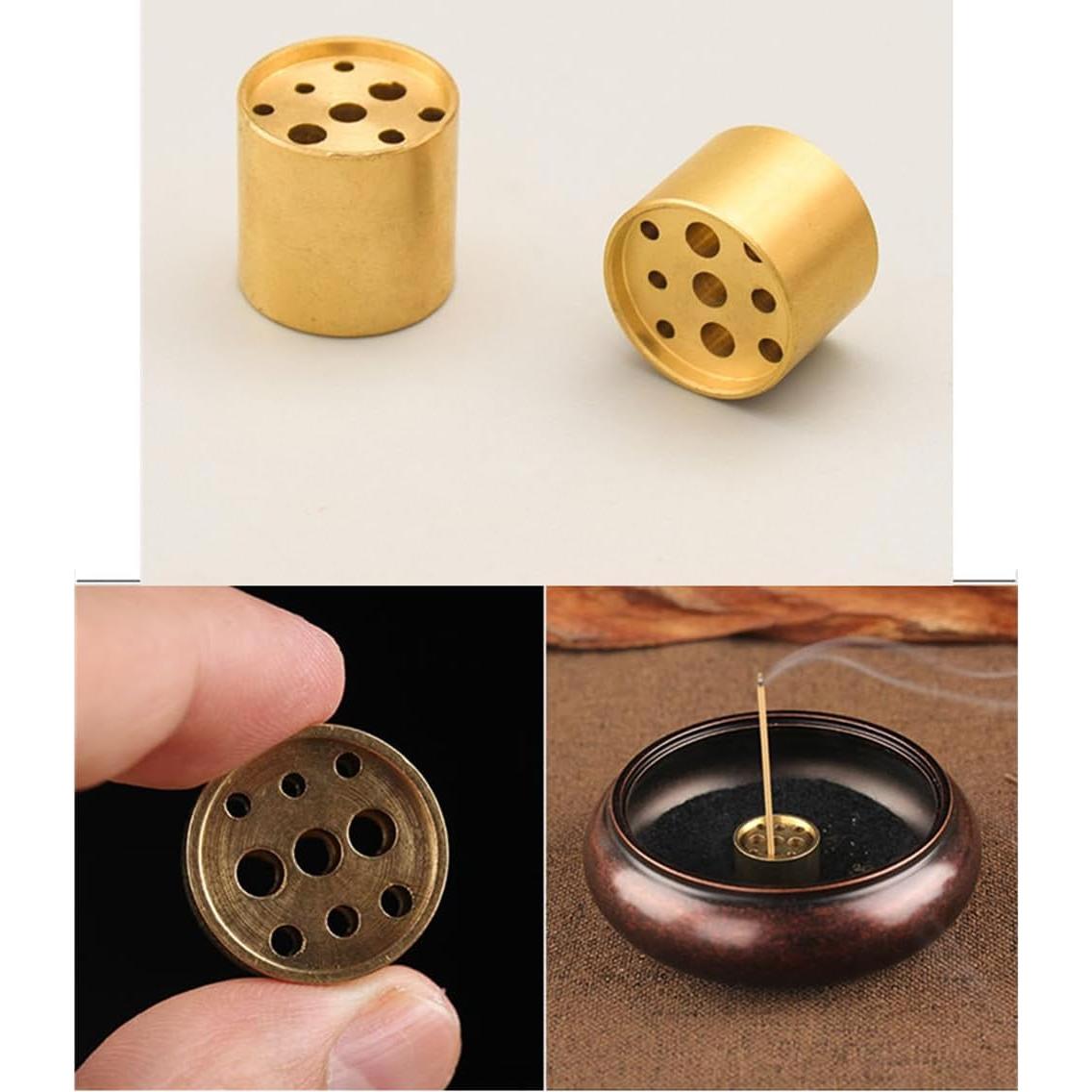 Soporte de Incienso CUTEZING de Latón con 9 Agujeros