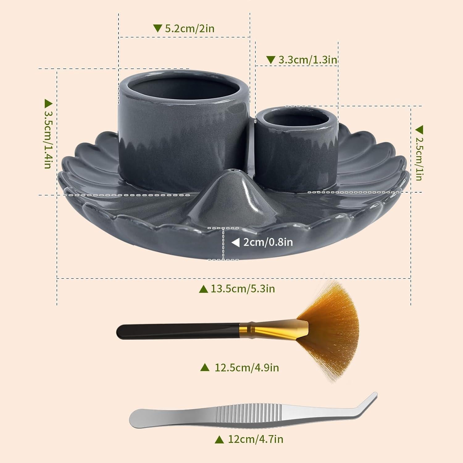 Soporte para Incienso y Velas Esbaybulbs Cerámica 15.5cm