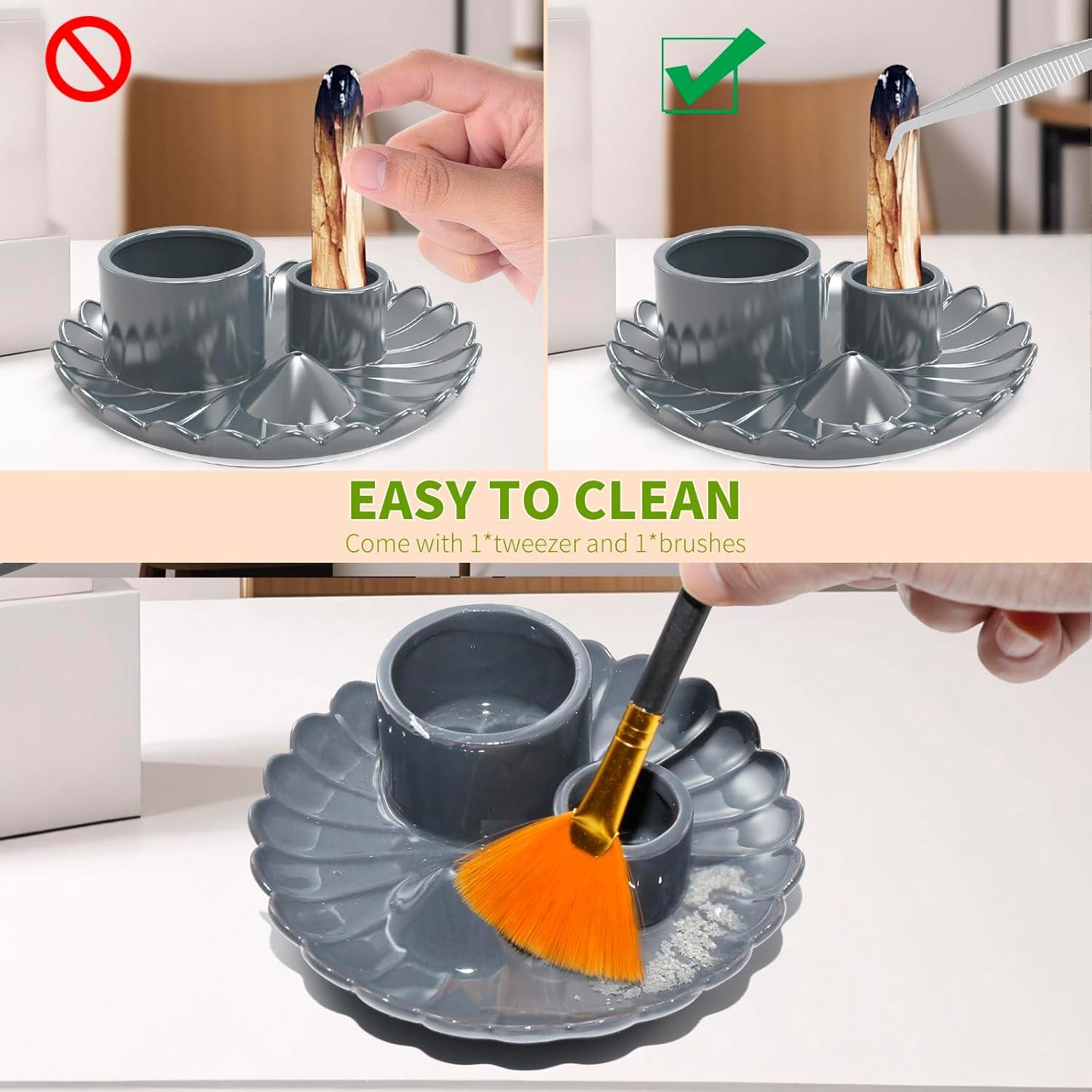 Soporte para Incienso y Velas Esbaybulbs Cerámica 15.5cm