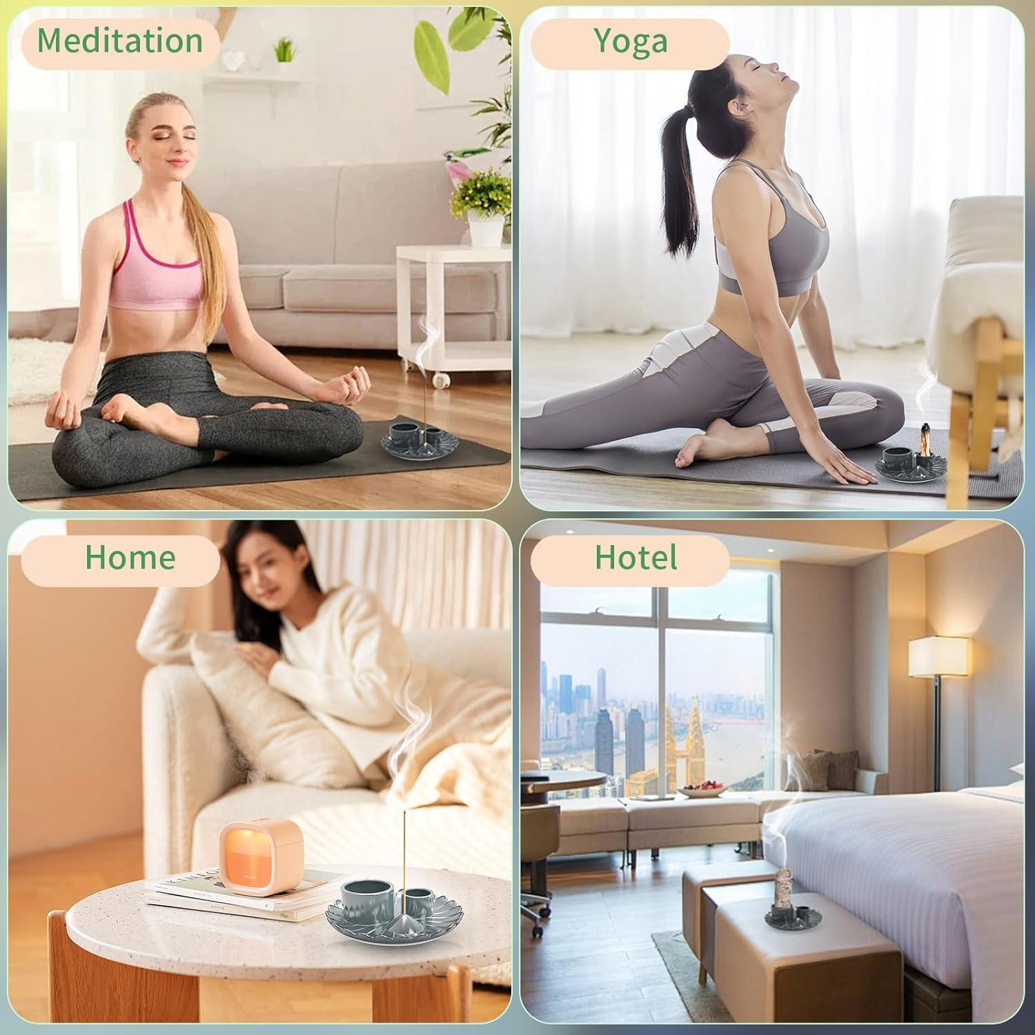 Soporte para Incienso y Velas Esbaybulbs Cerámica 15.5cm