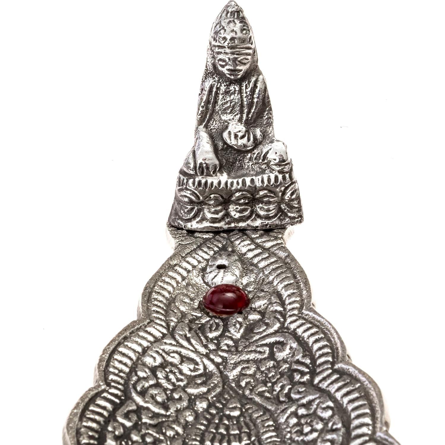 Soporte de Incienso Buda Imaginación Alternativa 30.48 cm Plata