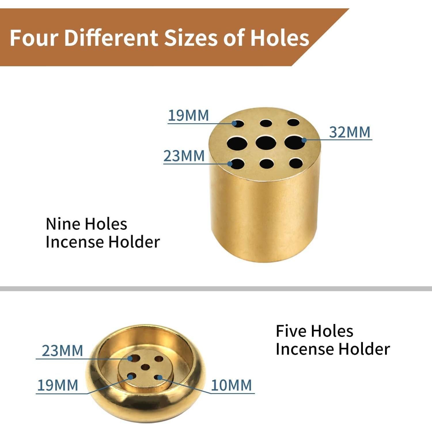 Soporte de Incienso de Mármol Natural Vrupin 12 cm Gris