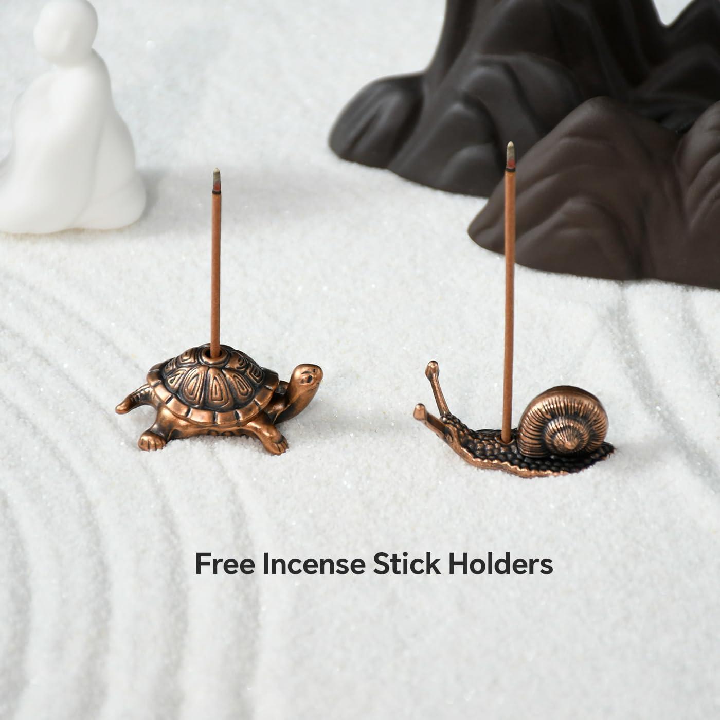 Soporte de Incienso Retroceso Wellsee Bronce Rojo 21.1x8.9 cm