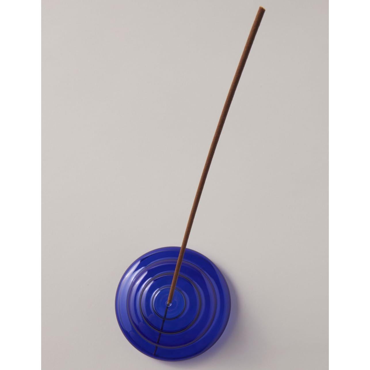 Soporte de Incienso de Vidrio Yield Design Cobalto 8.9x5.7 cm