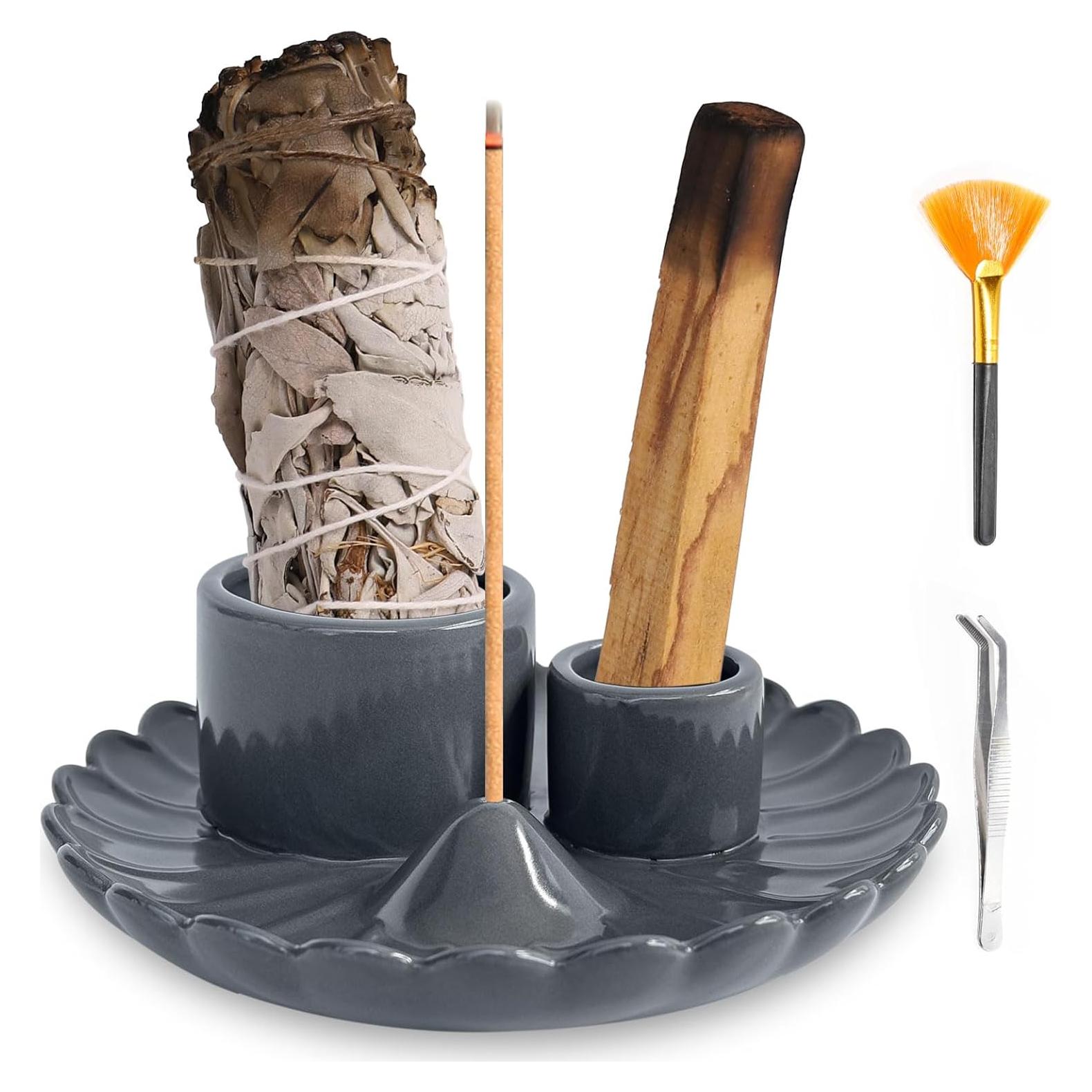 Soporte de Incienso Cerámica Xingruyu 4 en 1 para Meditación