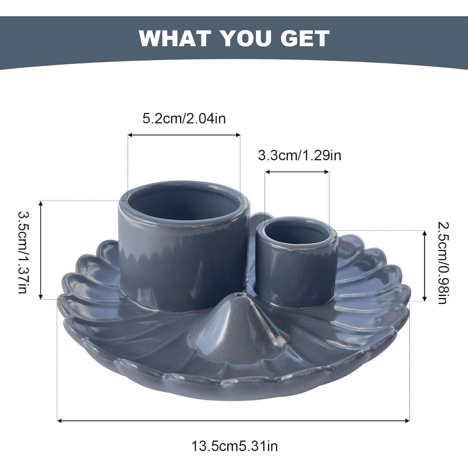 Soporte de Incienso Cerámica Xingruyu 4 en 1 para Meditación