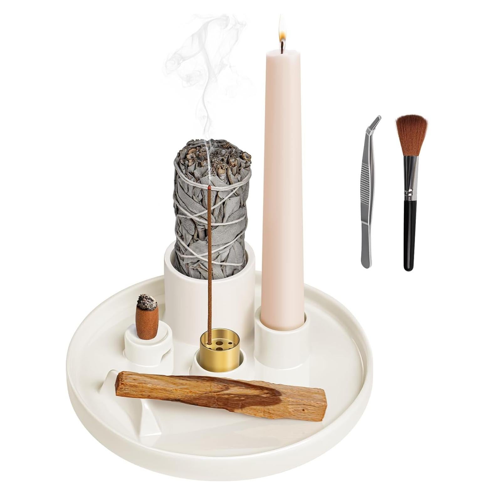 Soporte de Incienso 5 en 1 Luvan - Cerámica 15.4 cm