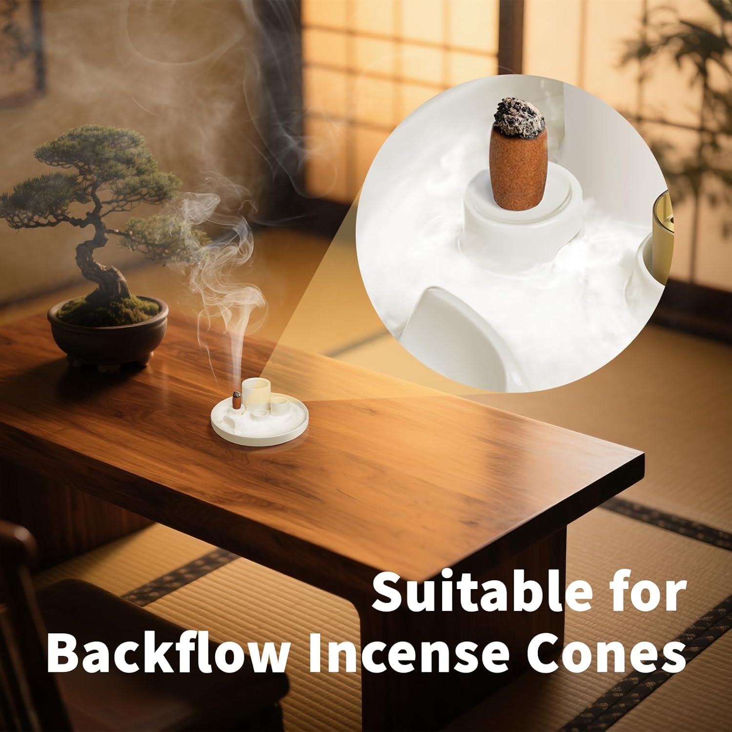 Soporte de Incienso 5 en 1 Luvan - Cerámica 15.4 cm