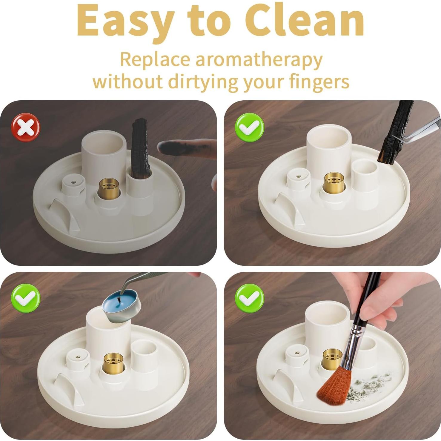 Soporte de Incienso 5 en 1 Luvan - Cerámica 15.4 cm