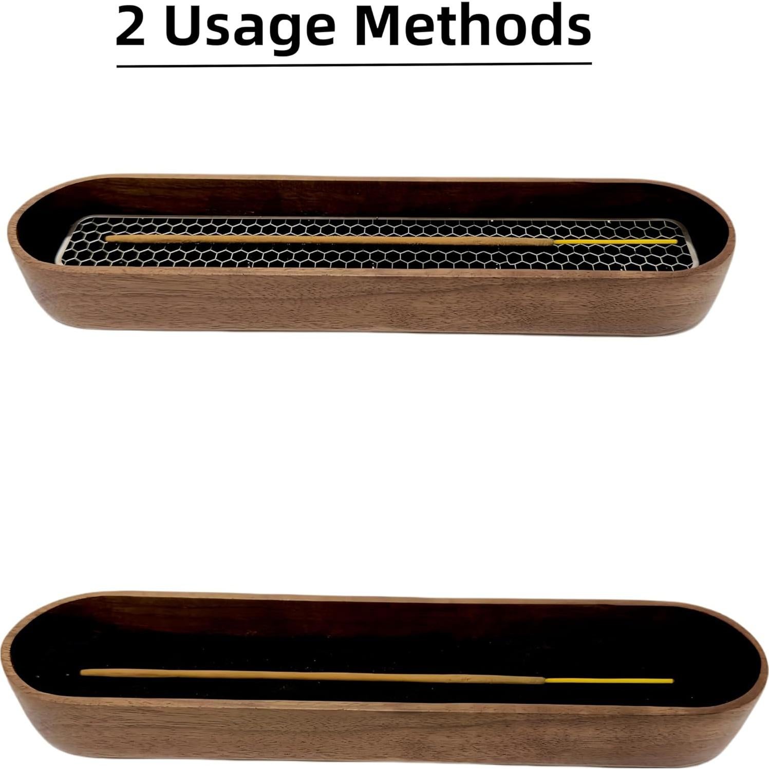 Soporte para Incienso Dragón Moocervi de Madera Natural