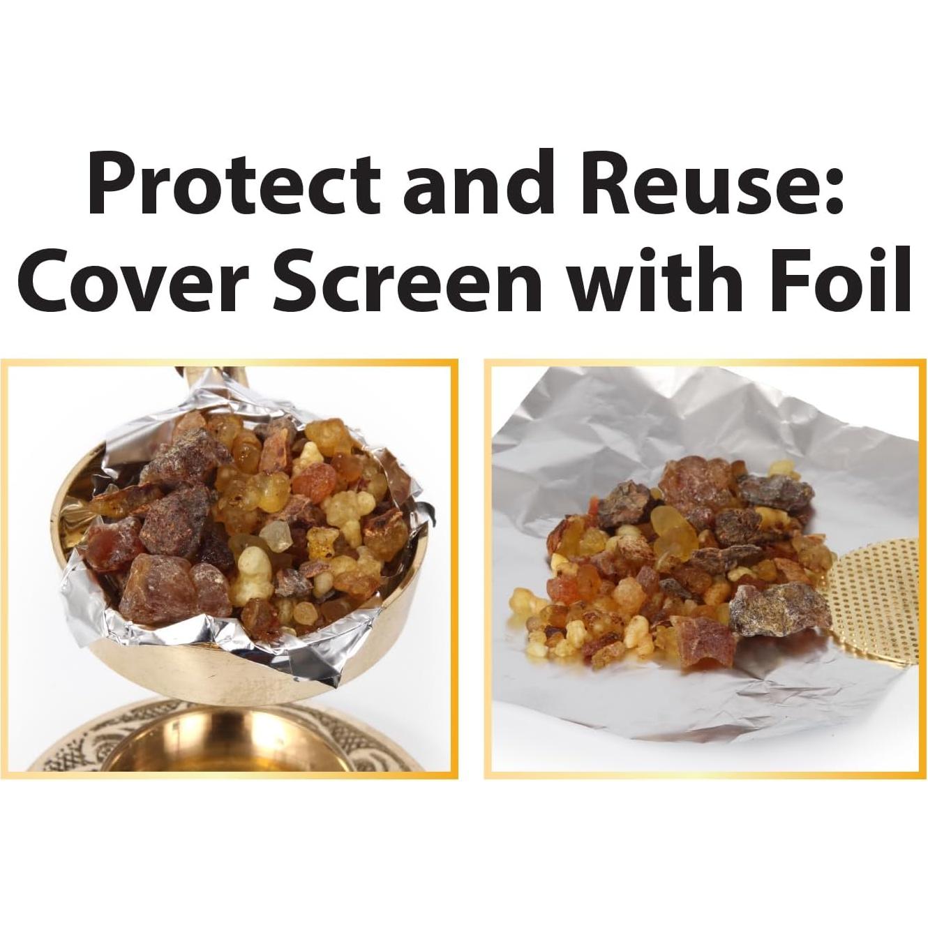 Quemador de Incienso Cruz Dorada Ajustable - 15.24 cm