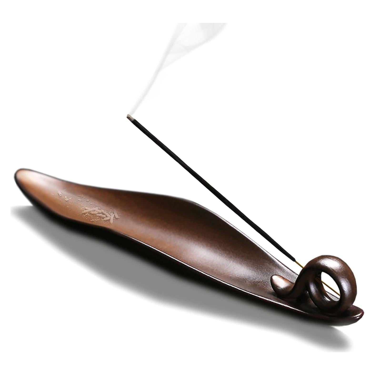 Soporte para Incienso Moylor Cerámica Marrón 3 Agujeros