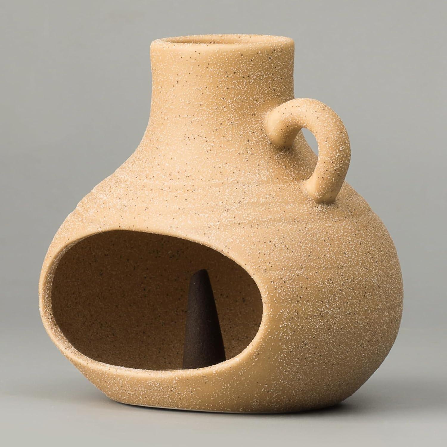 Soporte quemador de incienso Pincasol de cerámica beige 10.16cm