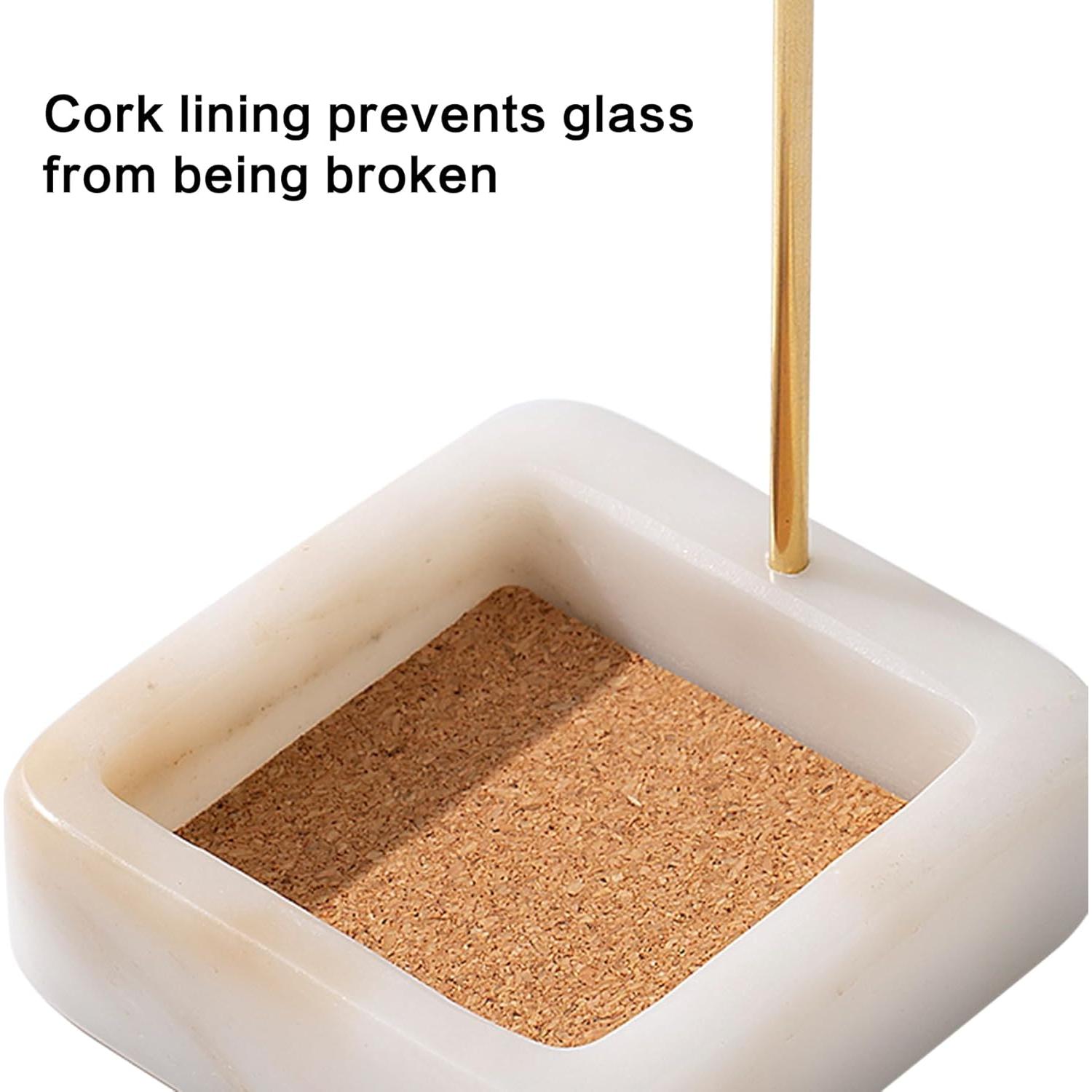 Soporte de Incienso de Mármol Fasolahome Blanco 25.9 cm