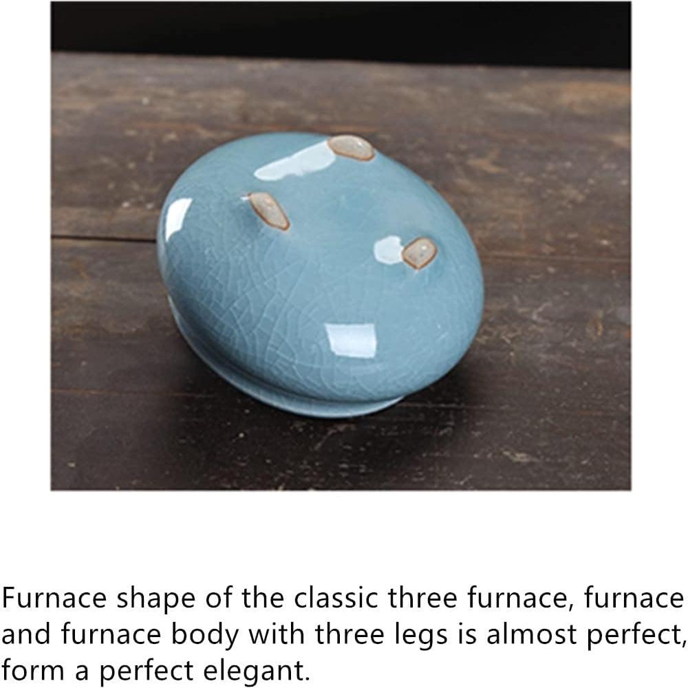 Quemador de Incienso de Cerámica AISIBO Azul 7.4 cm