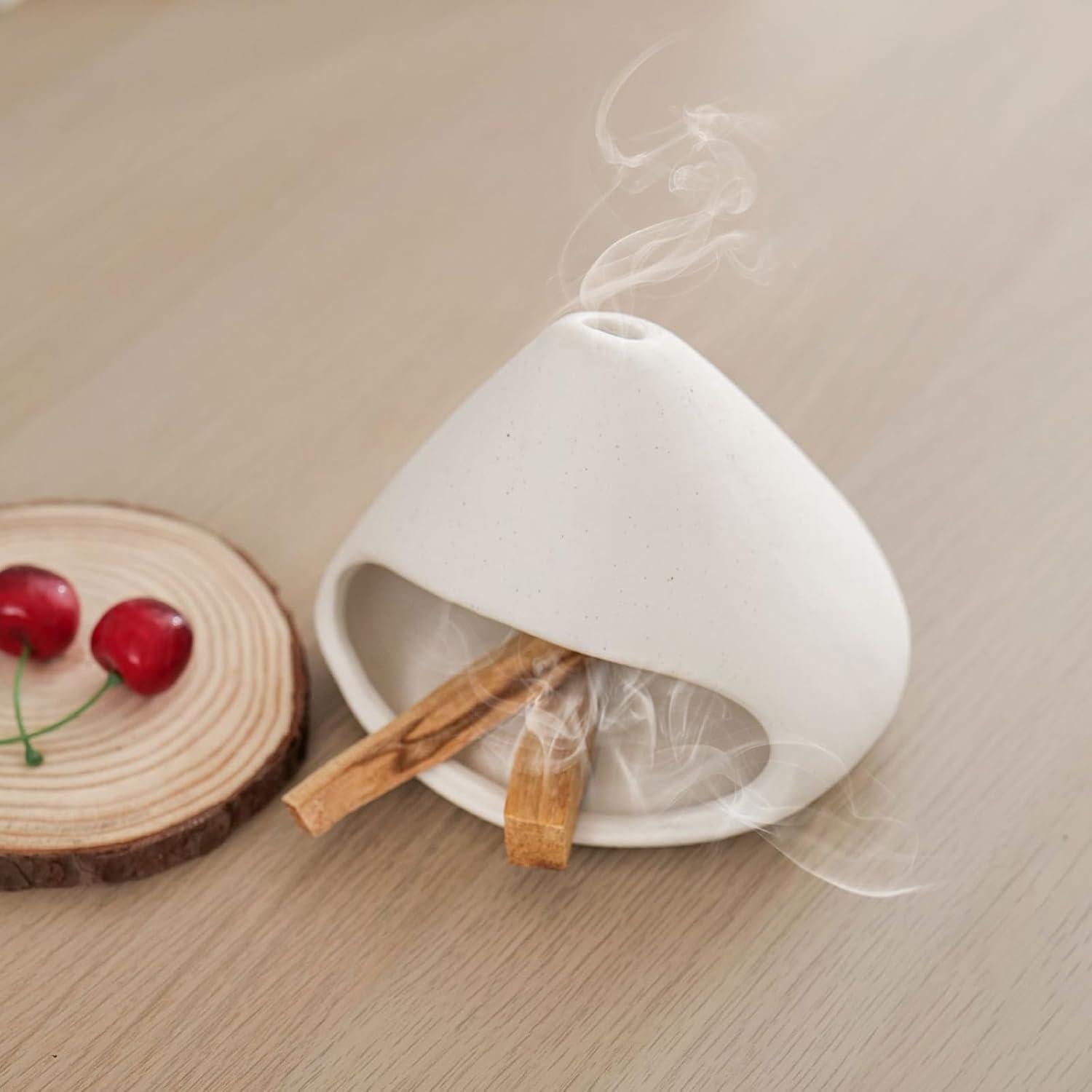 Soporte para Palo Santo Yawlsow, Quemador de Incienso Zen Blanco