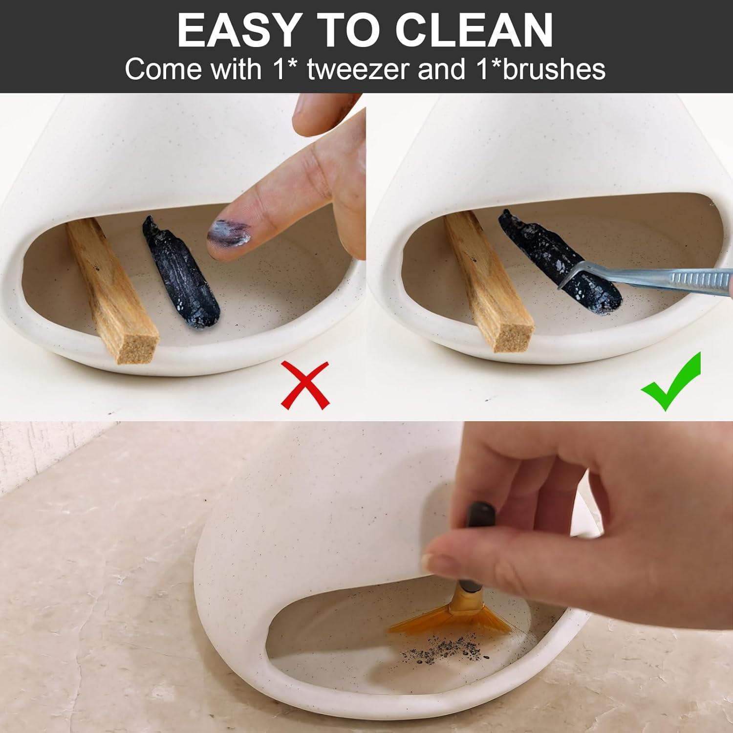 Soporte para Palo Santo Yawlsow, Quemador de Incienso Zen Blanco