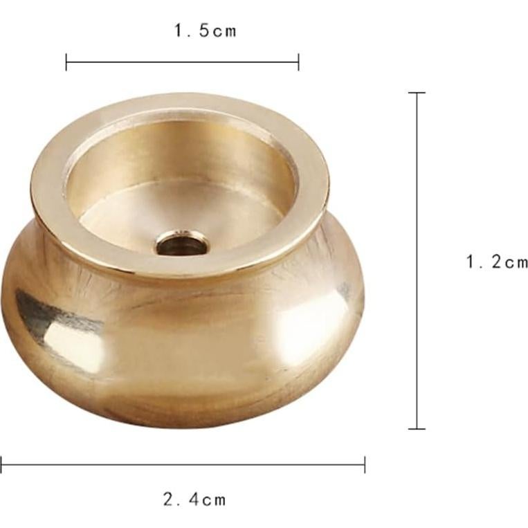 Soporte de Incienso Mini ZYAMY 6PCS Latón Dorado 2.5cm