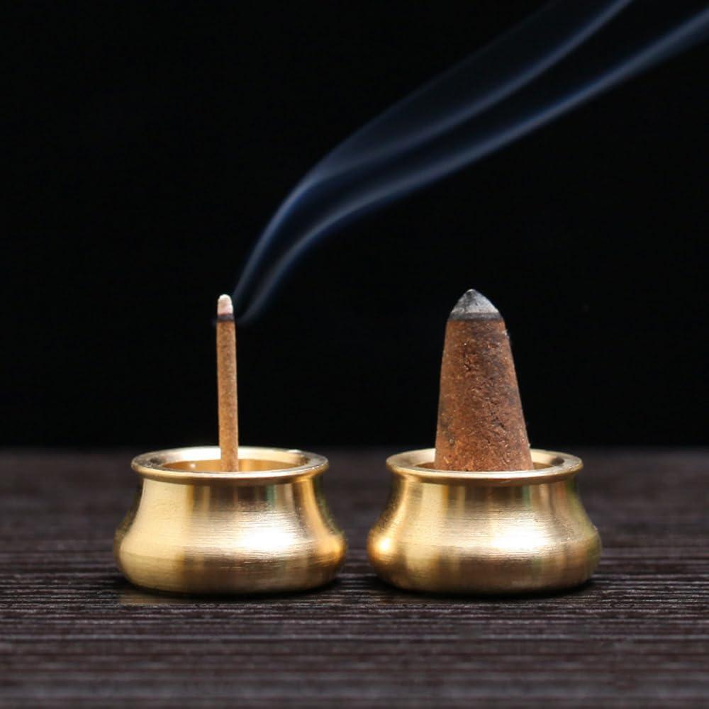 Soporte de Incienso Mini ZYAMY 6PCS Latón Dorado 2.5cm