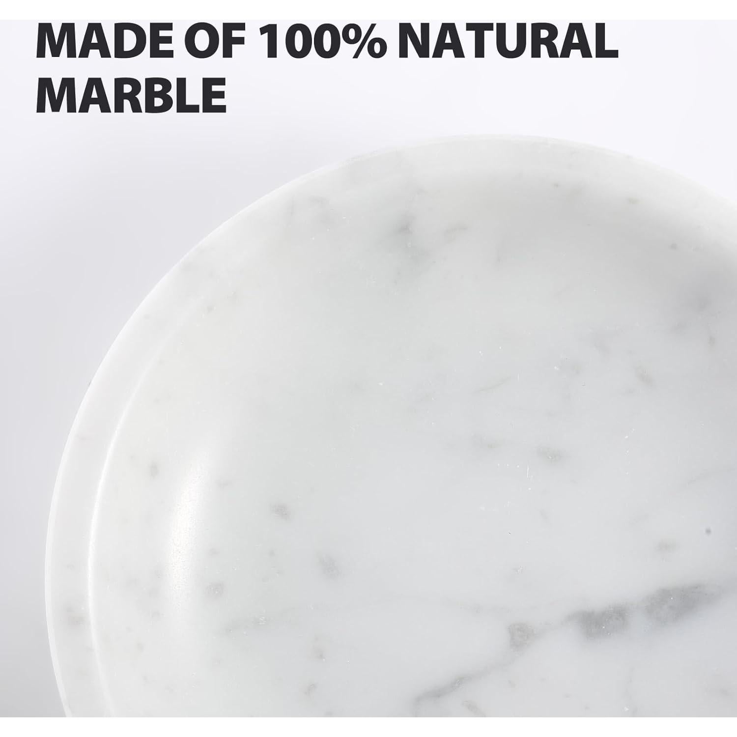 Soporte de Incienso de Mármol Carrara Koville 15.24 cm