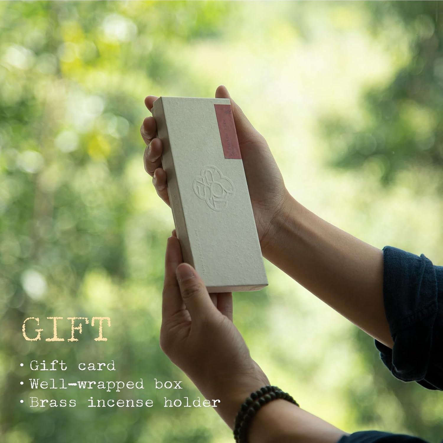 Incienso Natural SATORY Fuego - 60 Varillas + Soporte 16cm