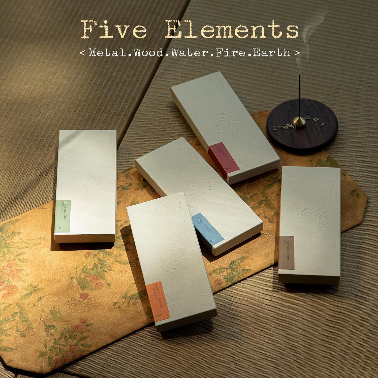 Incienso Natural SATORY Fuego - 60 Varillas + Soporte 16cm