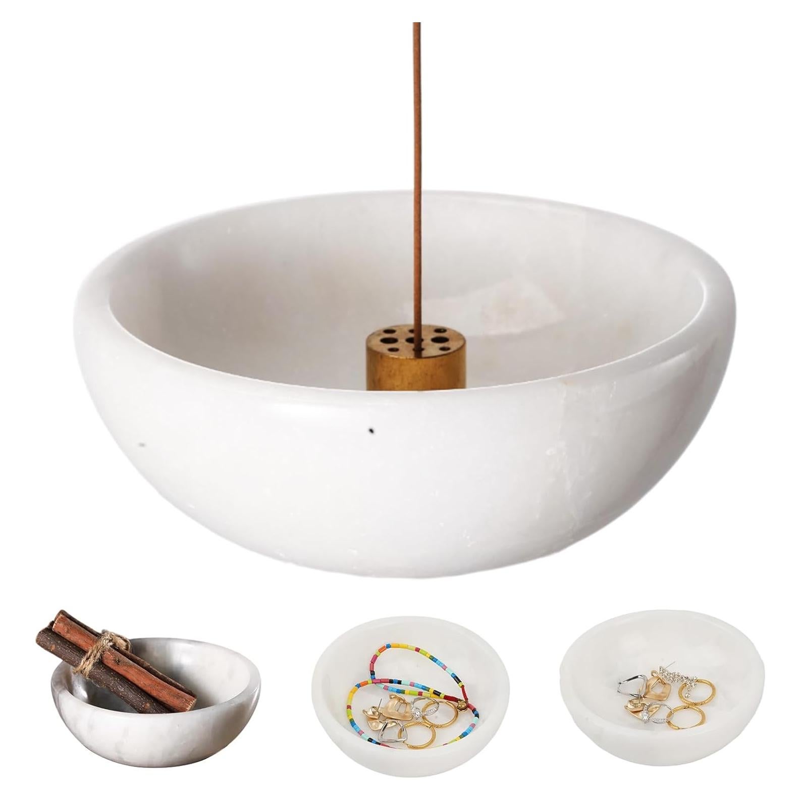 Soporte de Incienso de Mármol Natural Koville 12.95 cm