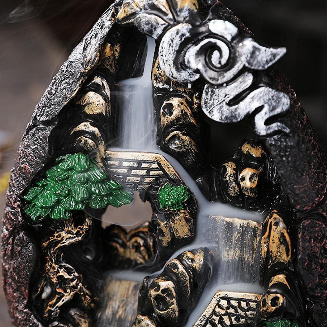 Soporte de Incienso de Retroceso Jessie Montaña Resina 19x13 cm