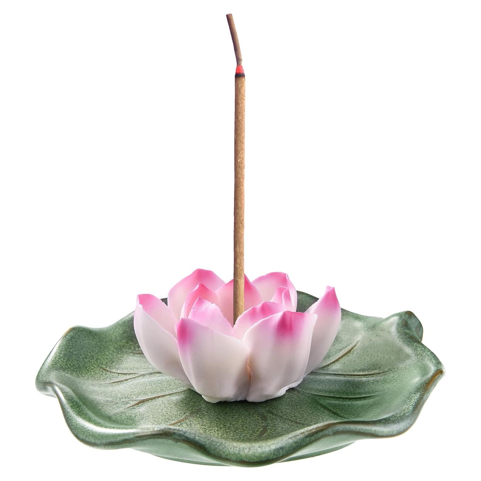 Quemador de Incienso KR. LIF Lotus Cerámica 16.8x5.8 cm