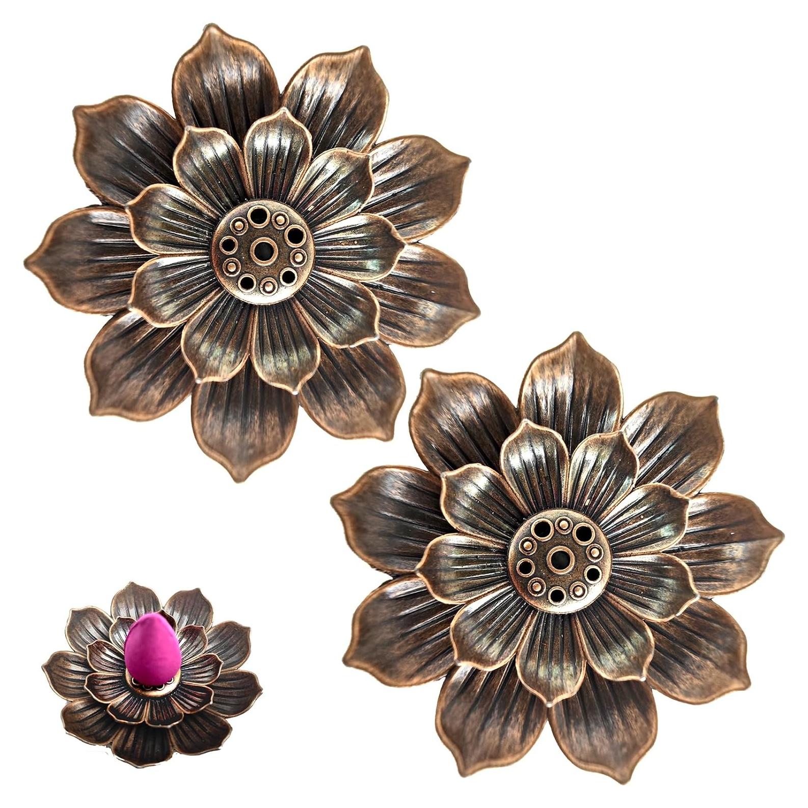 Quemador de Incienso en Cono AMASSIVEROCK Loto - Soporte Decorativo