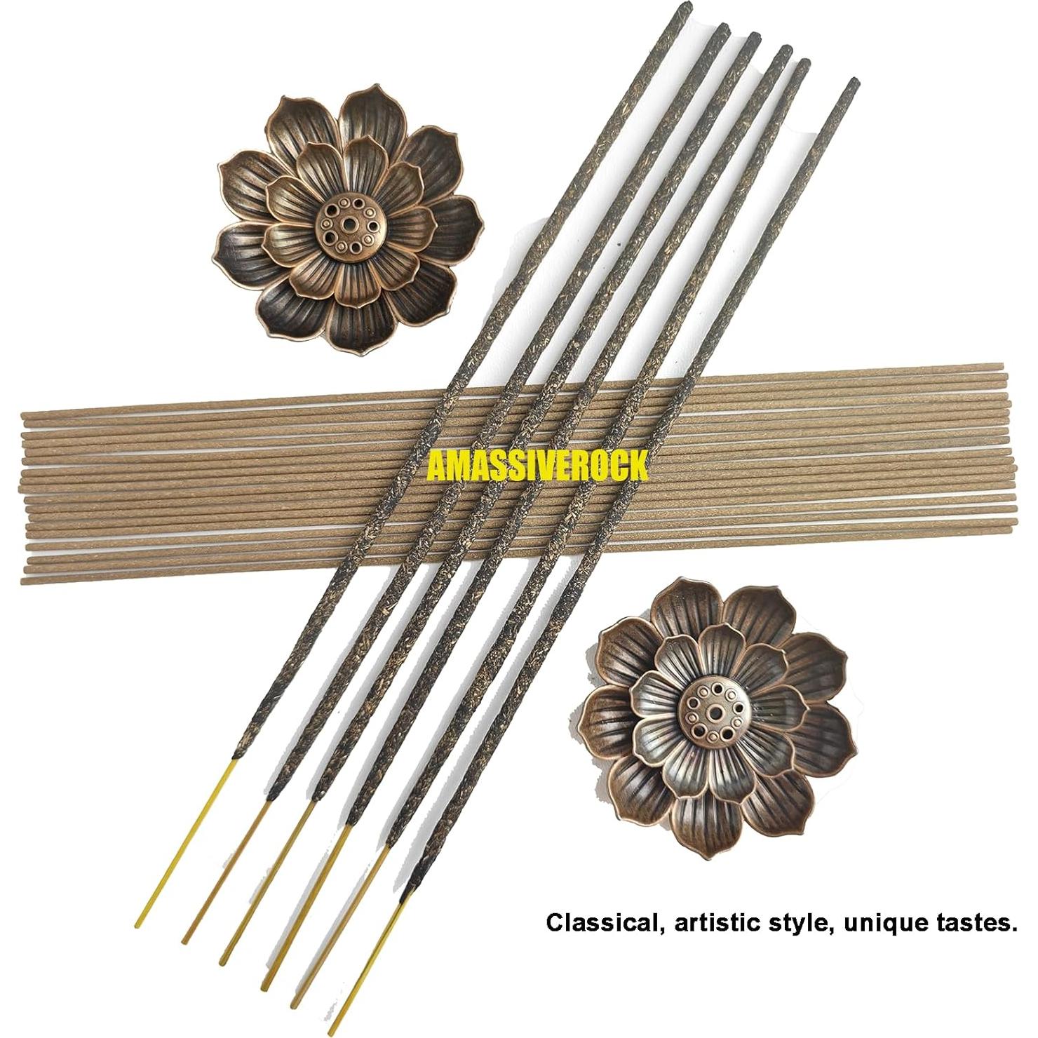 Quemador de Incienso en Cono AMASSIVEROCK Loto - Soporte Decorativo