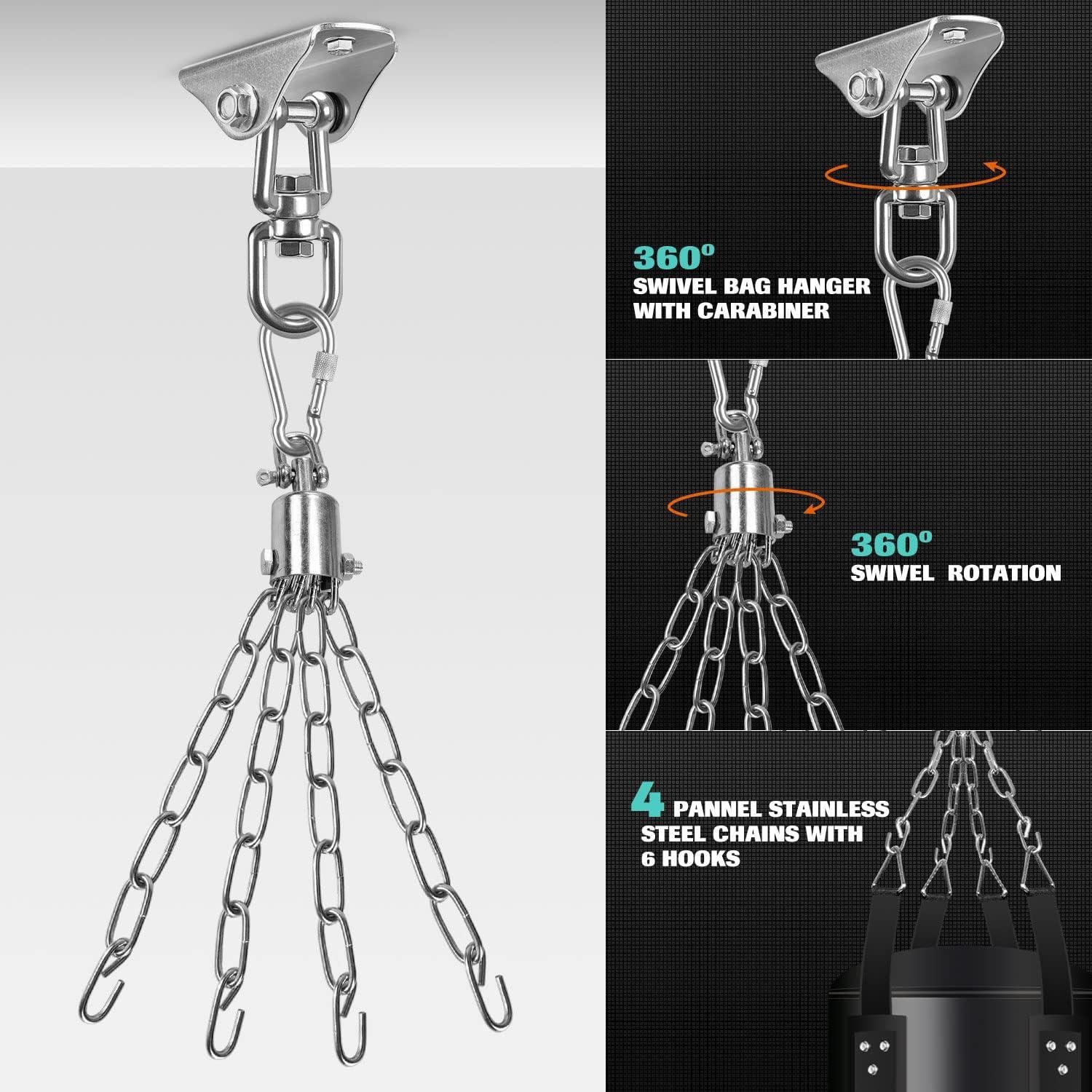 Saco de Boxeo Odoland 4 pies + Guantes 12 oz + Accesorios