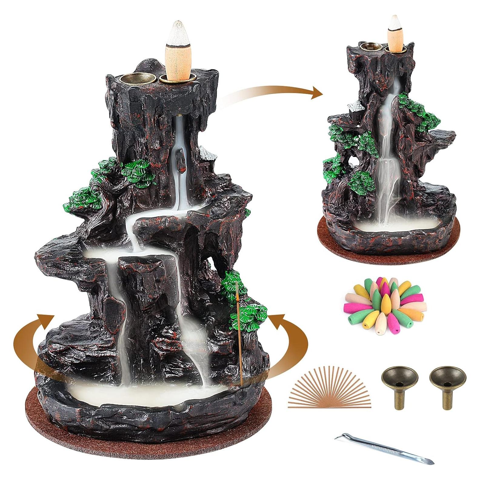 Soporte de Incienso Retroceso ESPACIO MANTENEDOR con 120 Conos