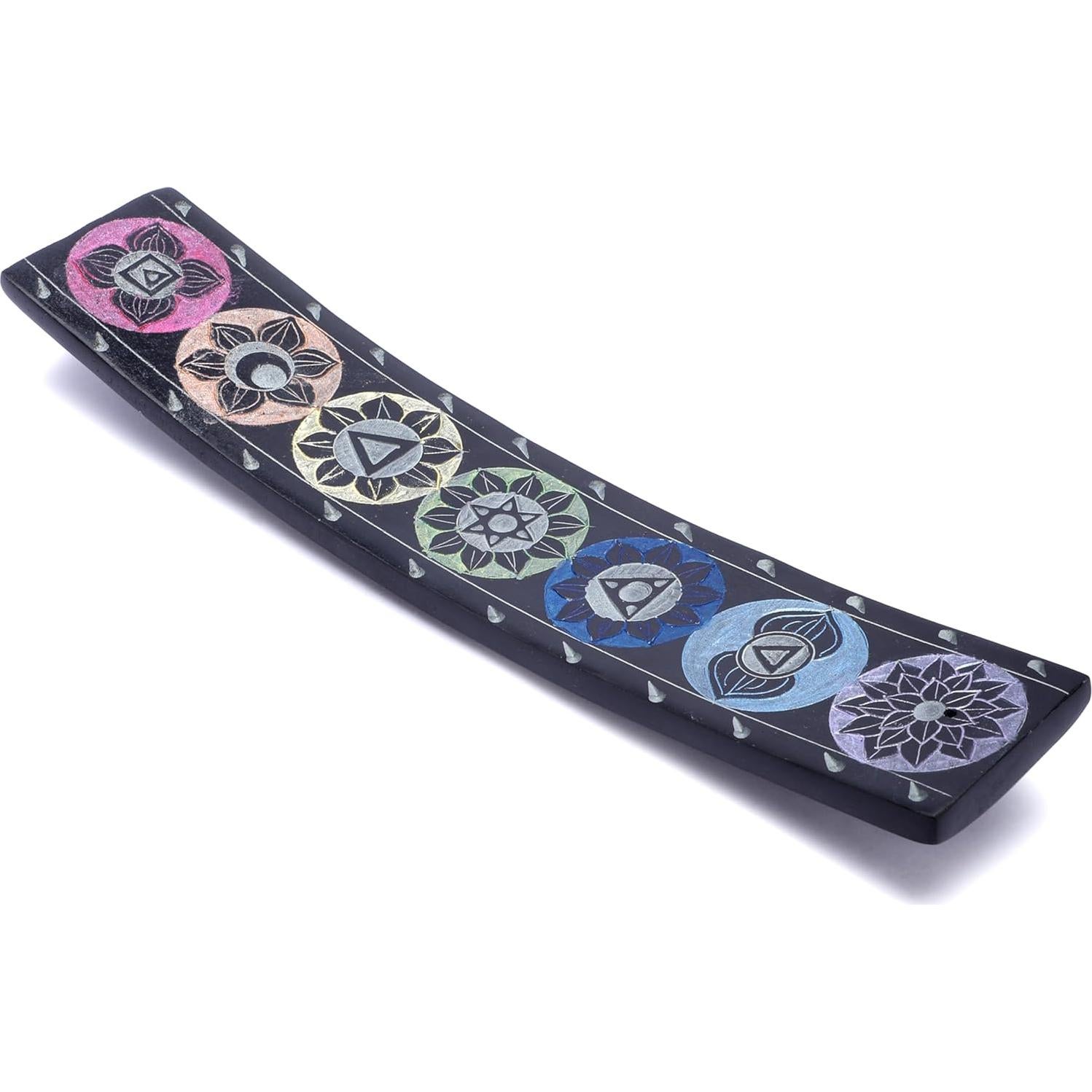 Soporte para Incienso de Mármol Negro Ajuny 25.4x5.1cm