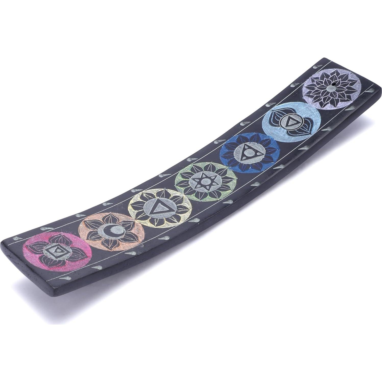 Soporte para Incienso de Mármol Negro Ajuny 25.4x5.1cm