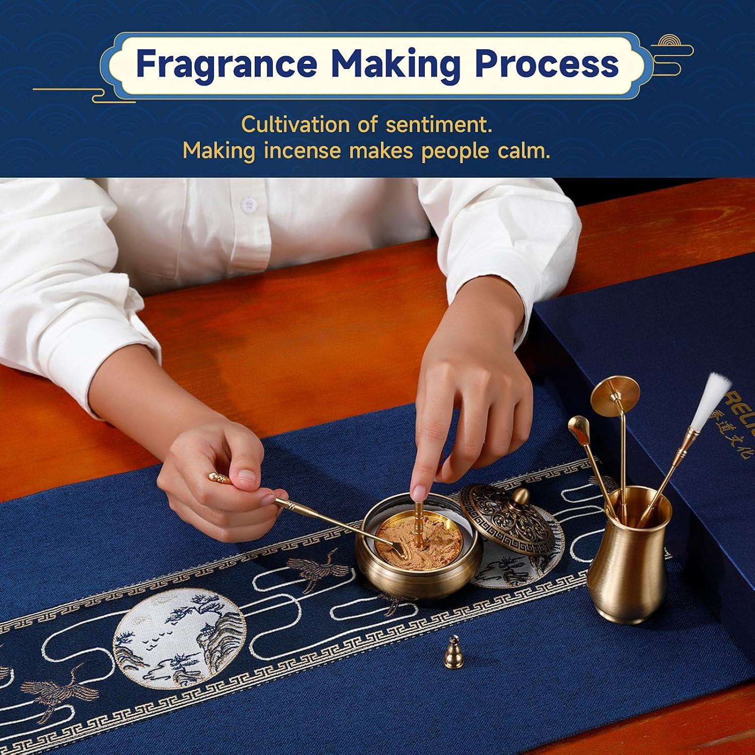 Kit de quemador de incienso RE RELIURE con polvo de sándalo