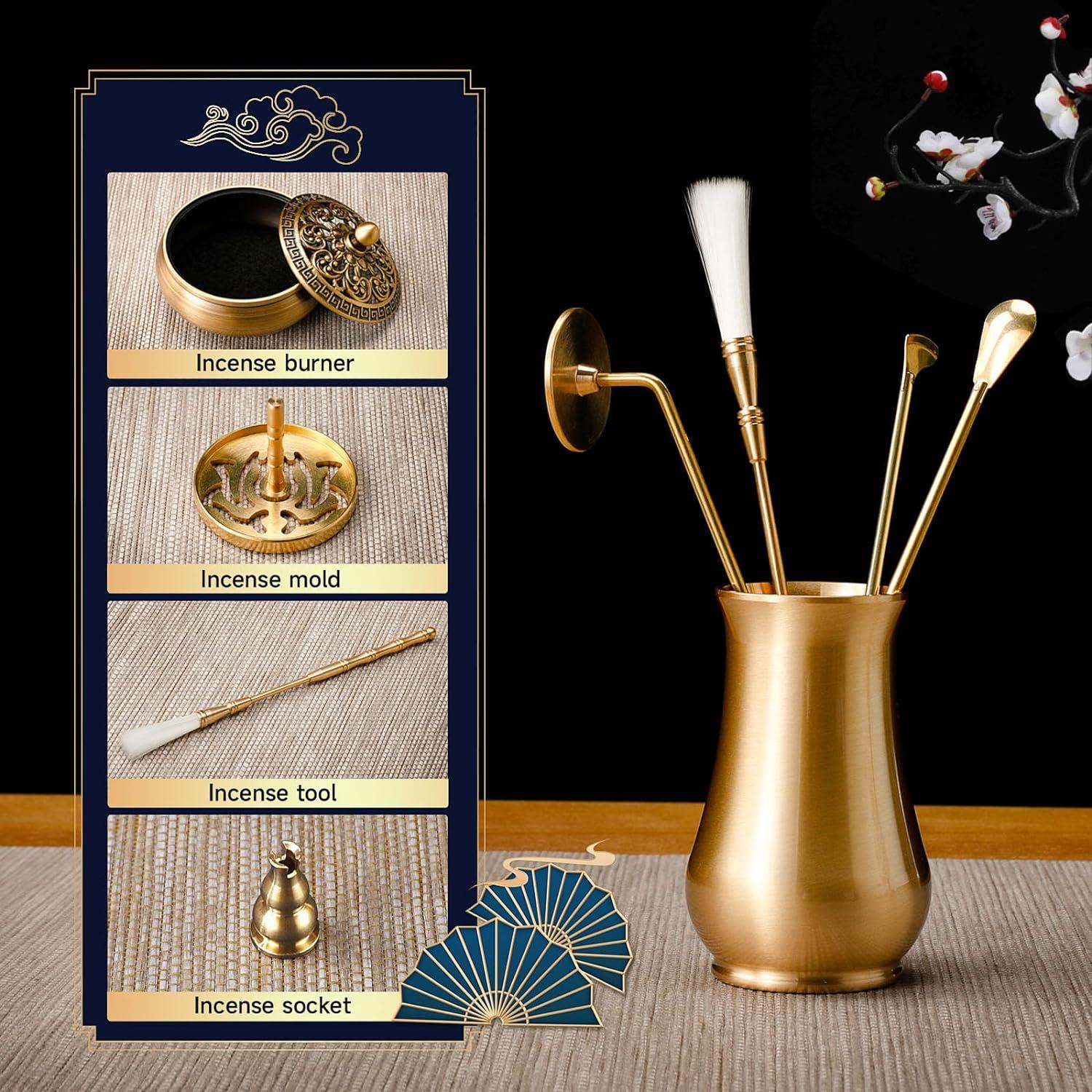 Kit de quemador de incienso RE RELIURE con polvo de sándalo