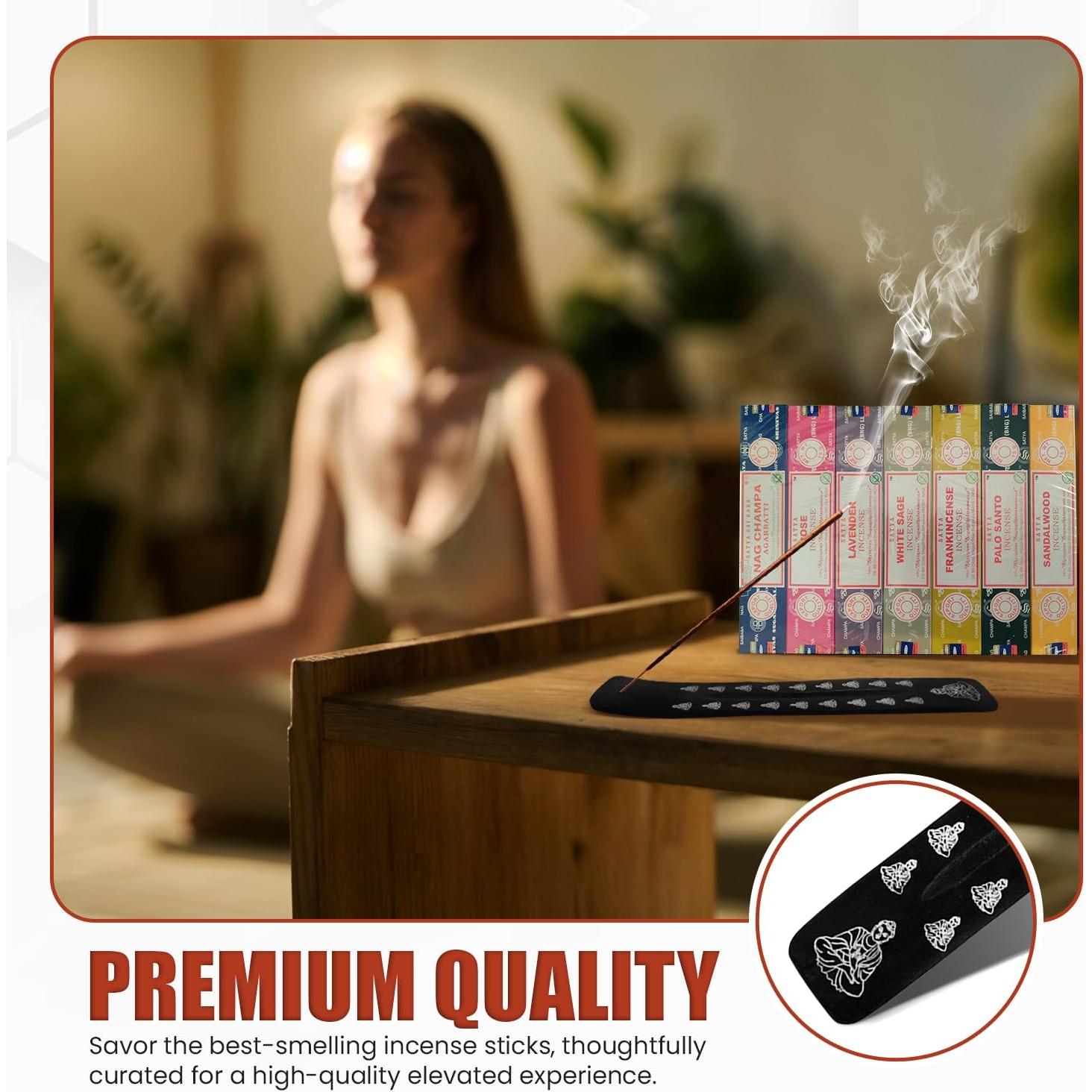 Set de Incienso Guruji Divinity con Soporte y 7 Aromas 15g