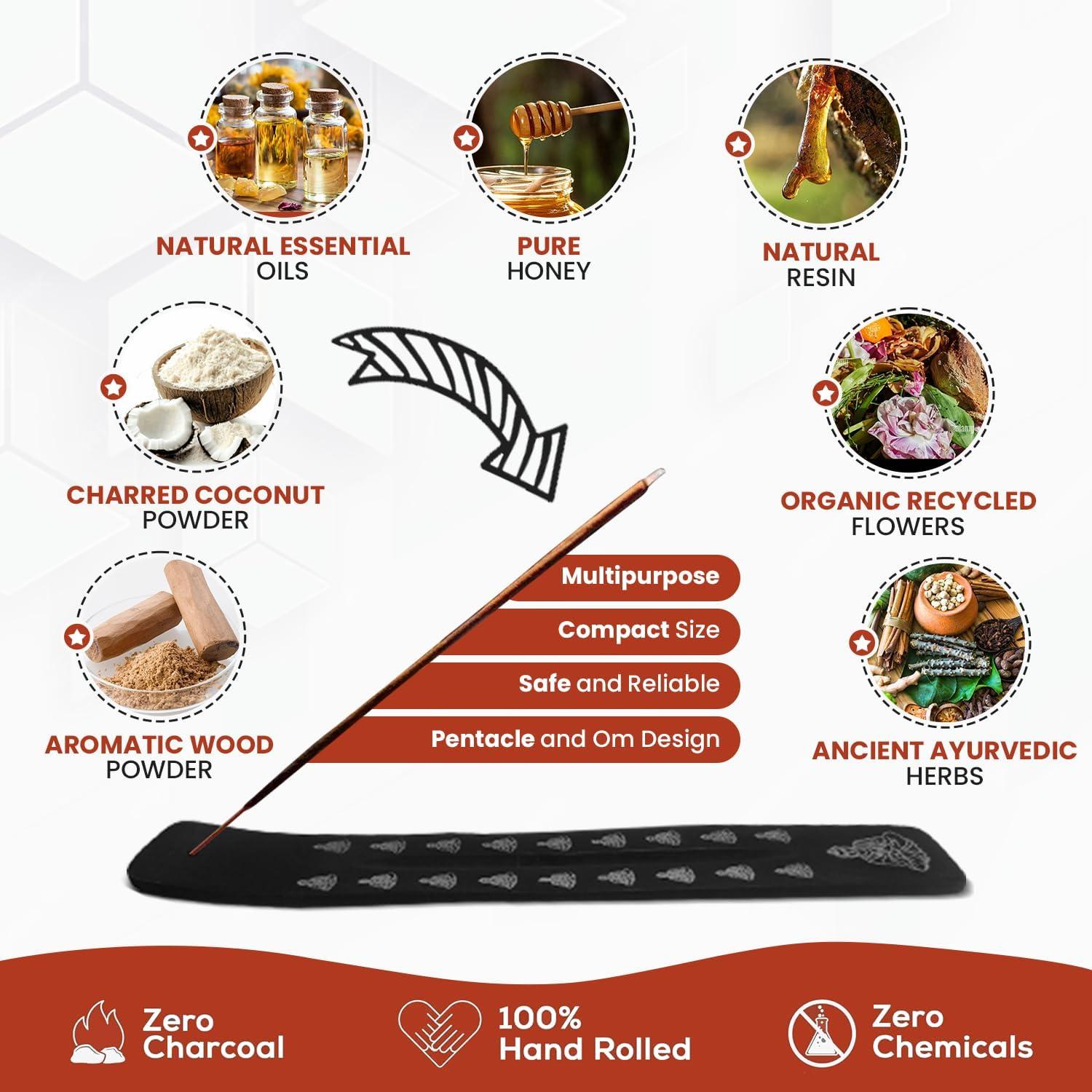 Set de Incienso Guruji Divinity con Soporte y 7 Aromas 15g